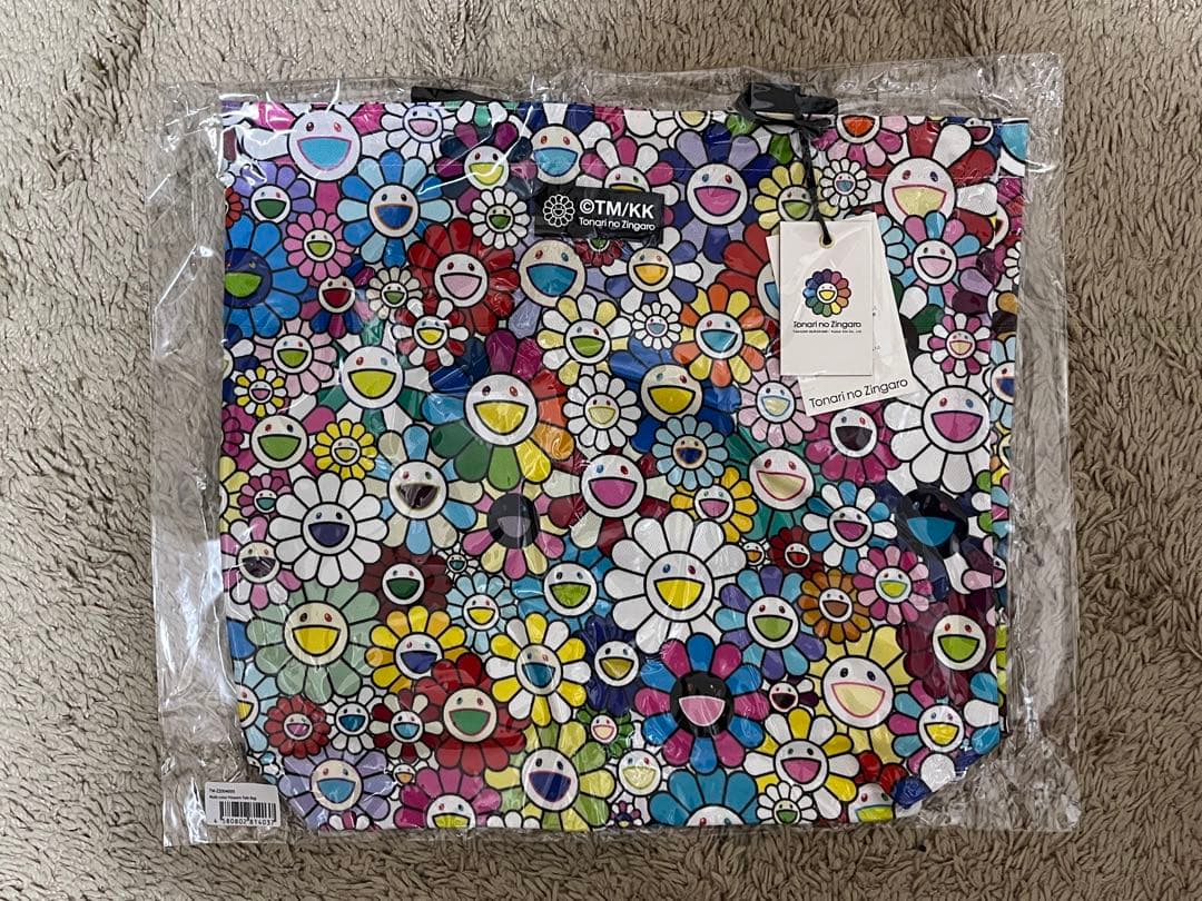 Multi-color Flowers Tote Bag トートバッグ　村上隆