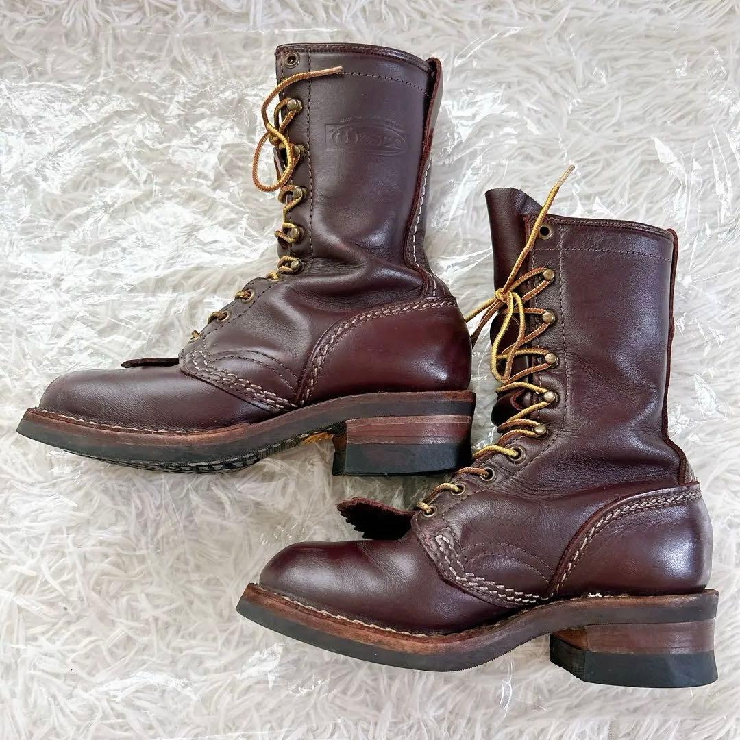 ウエスコ　ジョブマスター ブーツ　WESCO ロガーブーツ ブラウン 4D