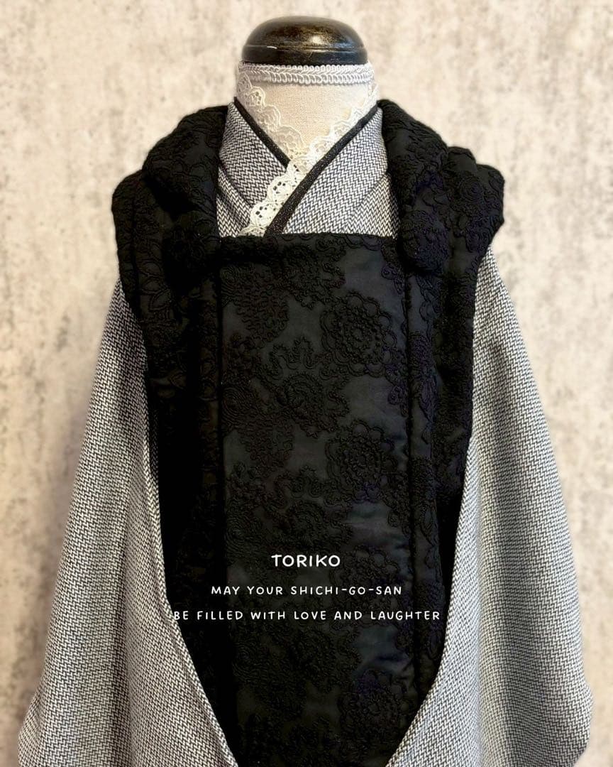 ［即納］三歳 七五三 衣装 着物 被布 ハンドメイド着物 753