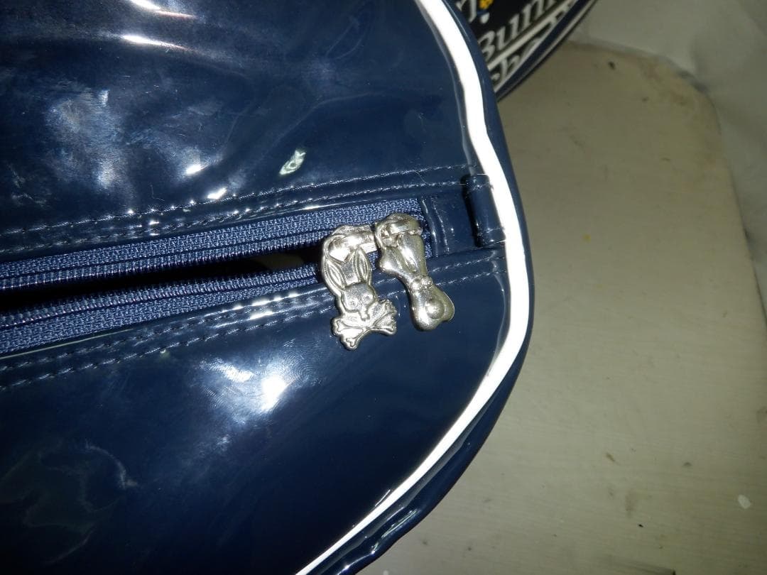 サイコバニー★Psycho Bunny★9.5型★エナメル★良品★スタッフ★NV