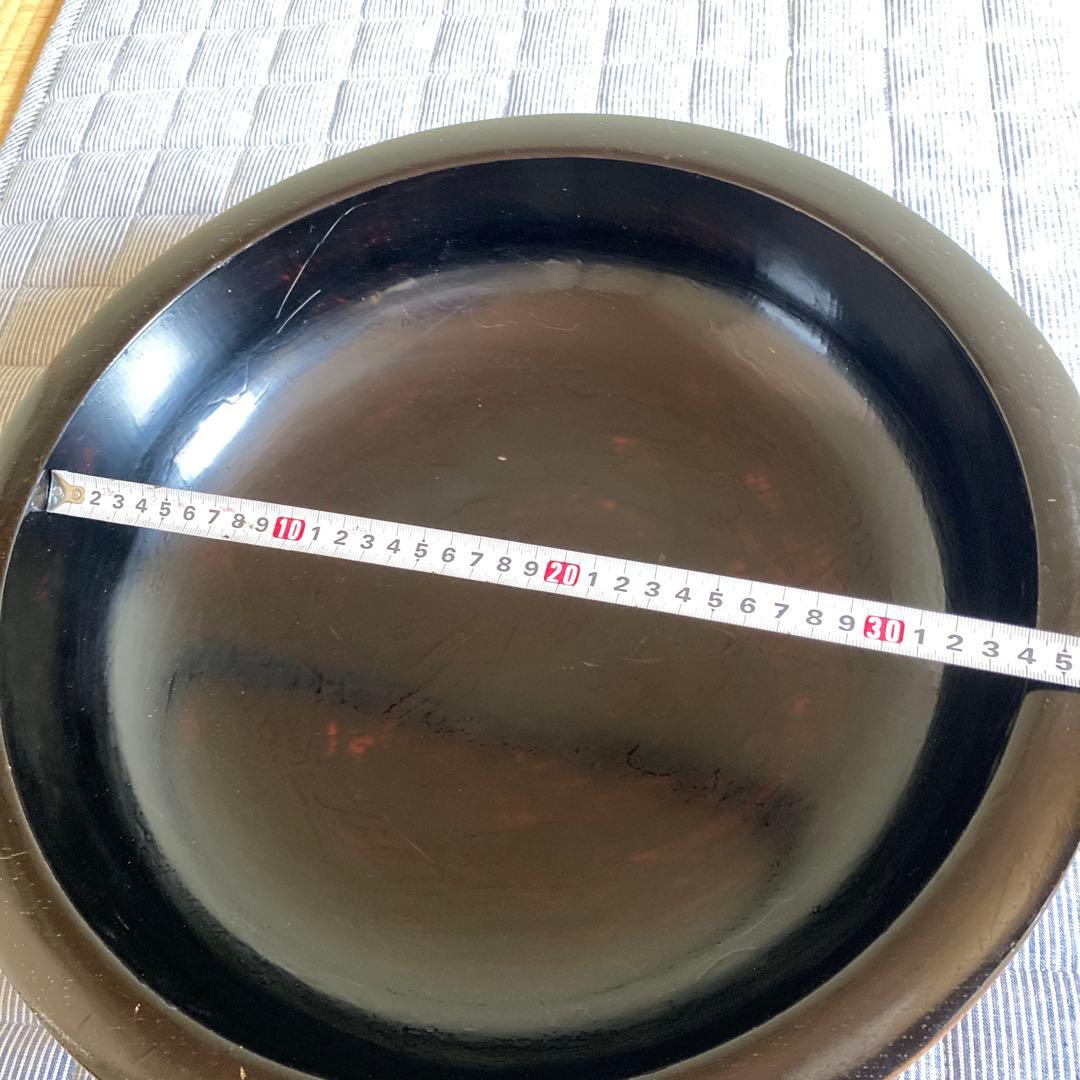 信州木曽　くり貫き　こね鉢　そば打ち　漆塗り　直径40センチ 木鉢 木製 レトロ