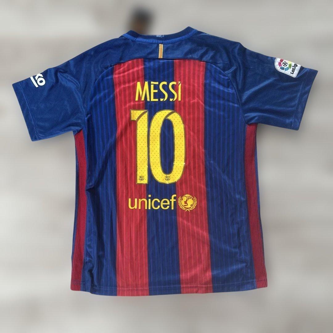 未使用　タグ付　NIKE バルセロナ　バルサ　ユニフォーム　XL メッシ　10