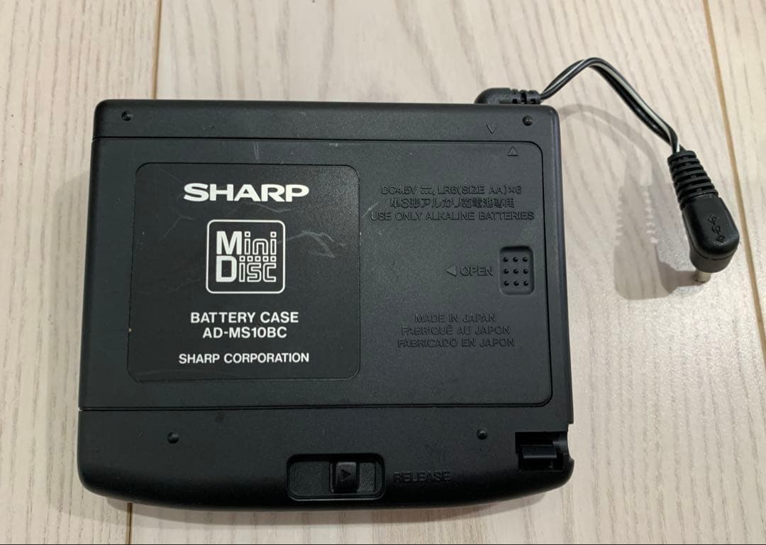 【美品】SHARP〈 MD-MS100-S〉 MDポータブルレコーダー シルバー