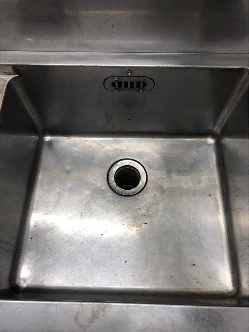 ☆地域限定送料無料☆一槽シンク　水切付　幅1200 ステンレス　業務用