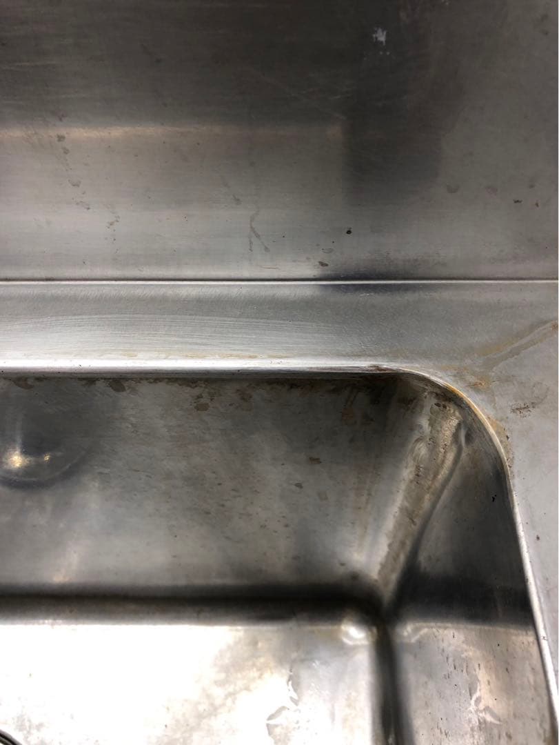 ☆地域限定送料無料☆一槽シンク　水切付　幅1200 ステンレス　業務用