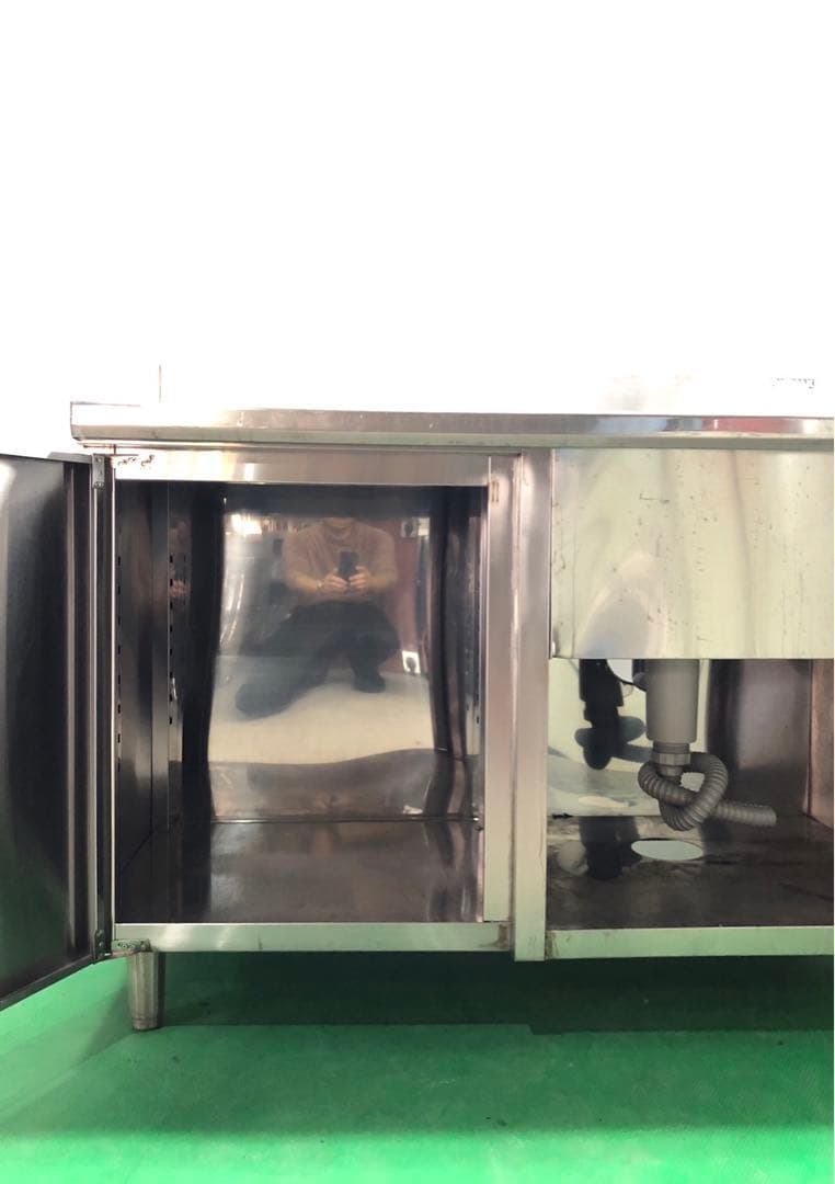 ☆地域限定送料無料☆一槽シンク　水切付　幅1200 ステンレス　業務用