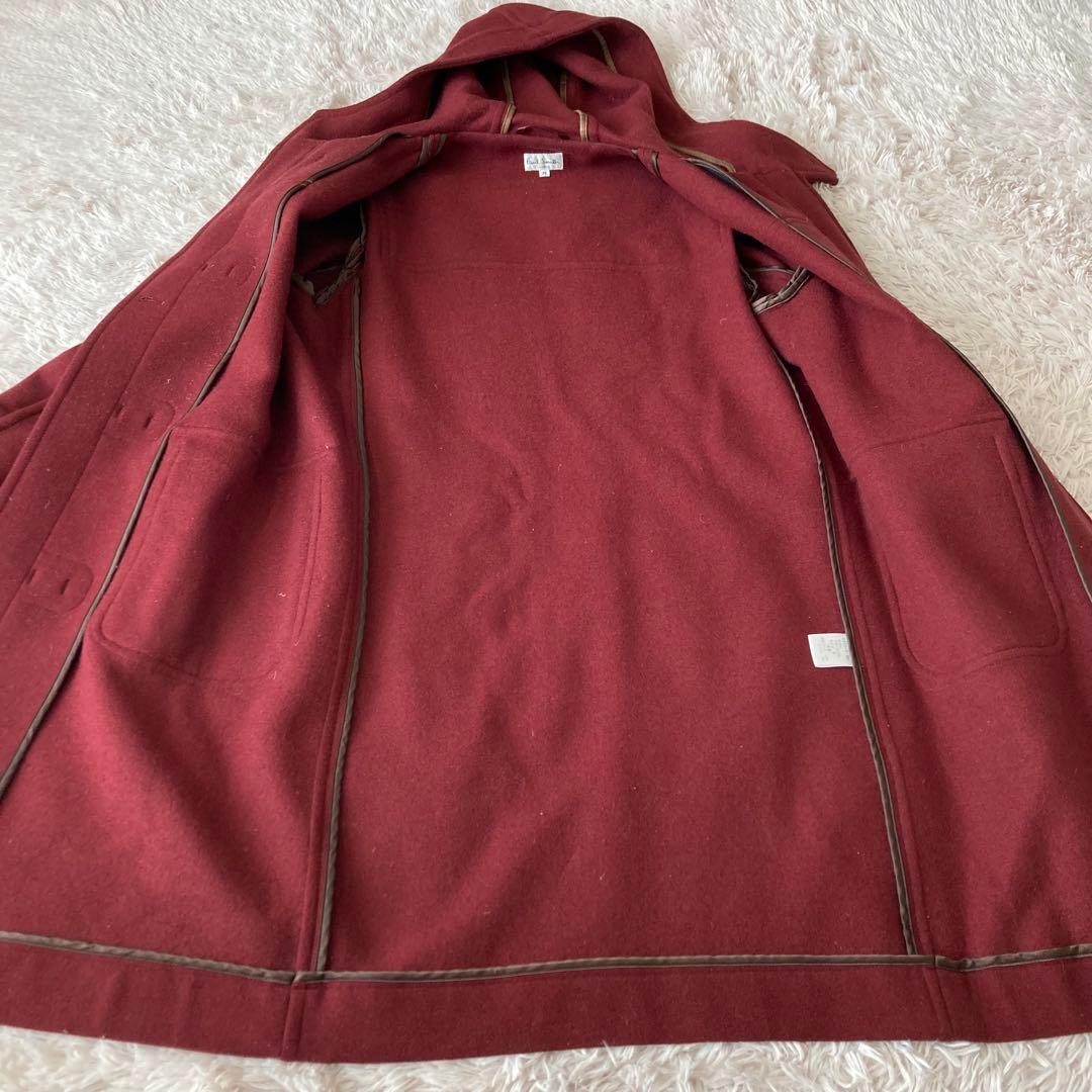 【地下鉄五郎】ポールスミス　ロング ダッフルコート ウール ボルドー M