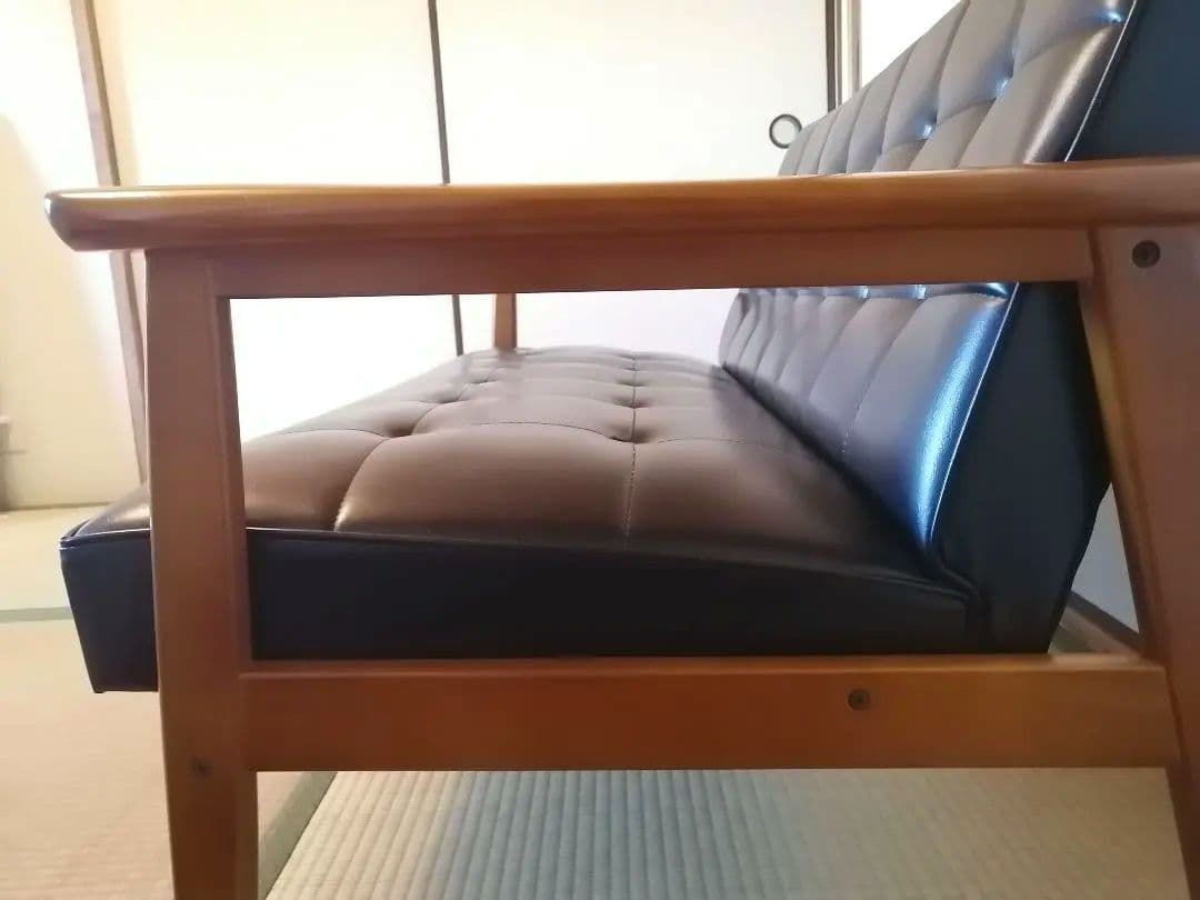 カリモク60　Kチェア　2人掛け　スタンダードブラック