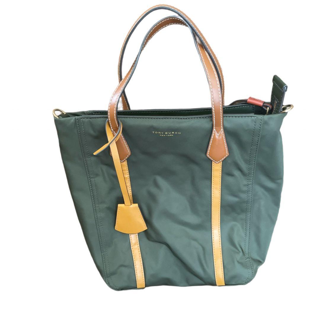 トリーバーチ　2way ショルダーバッグ　トートバッグ　カーキ