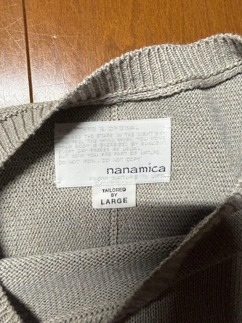 nanamica ナナミカ　和紙　ニット