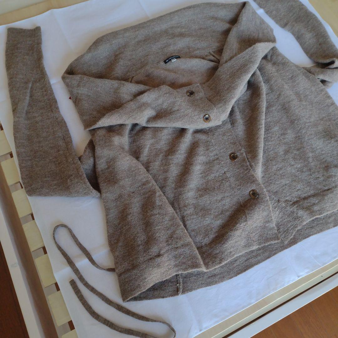 ANN DEMEULEMEESTERブラウンベージュ カーディガン/セーター34