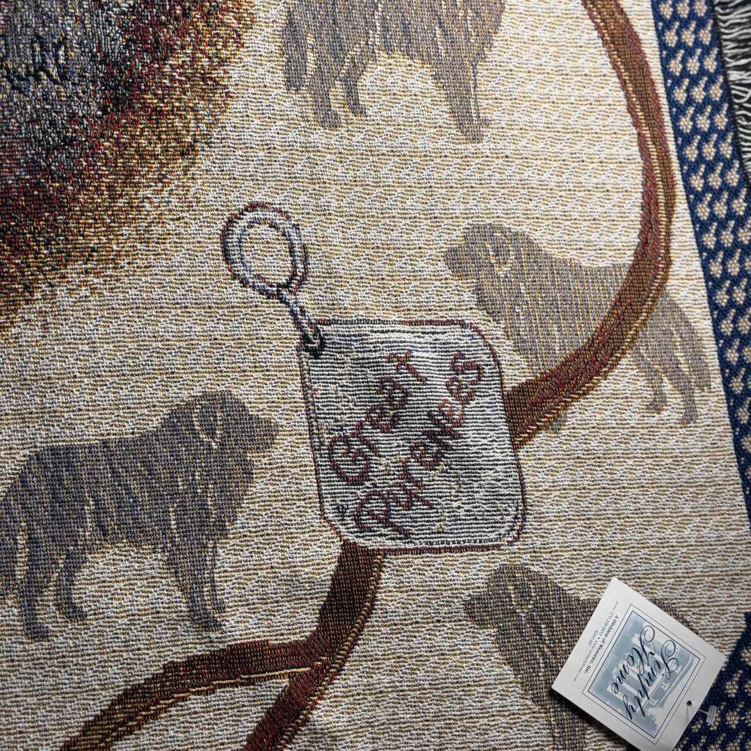 大判　犬タペストリー　USA製　グレートピレニーズ　コットンラグ　タグ付き　希少