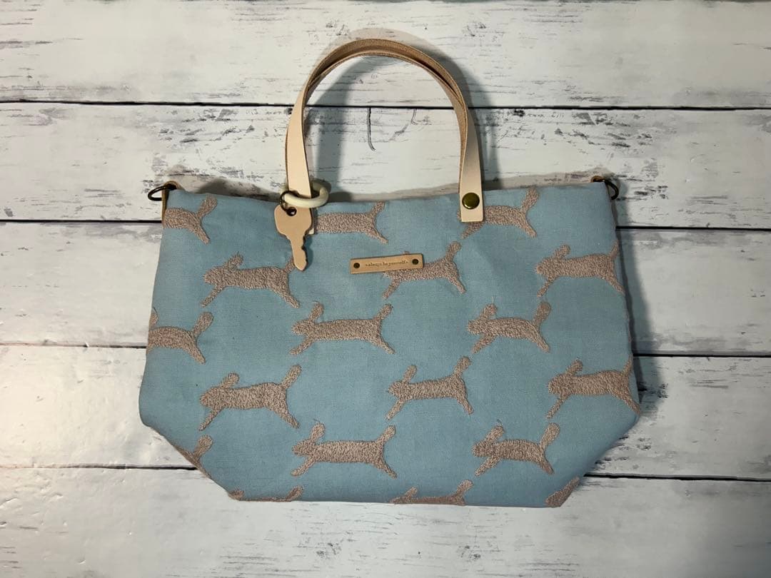 【1005】ミナペルホネンrun run runトートバッグ　ラスト1