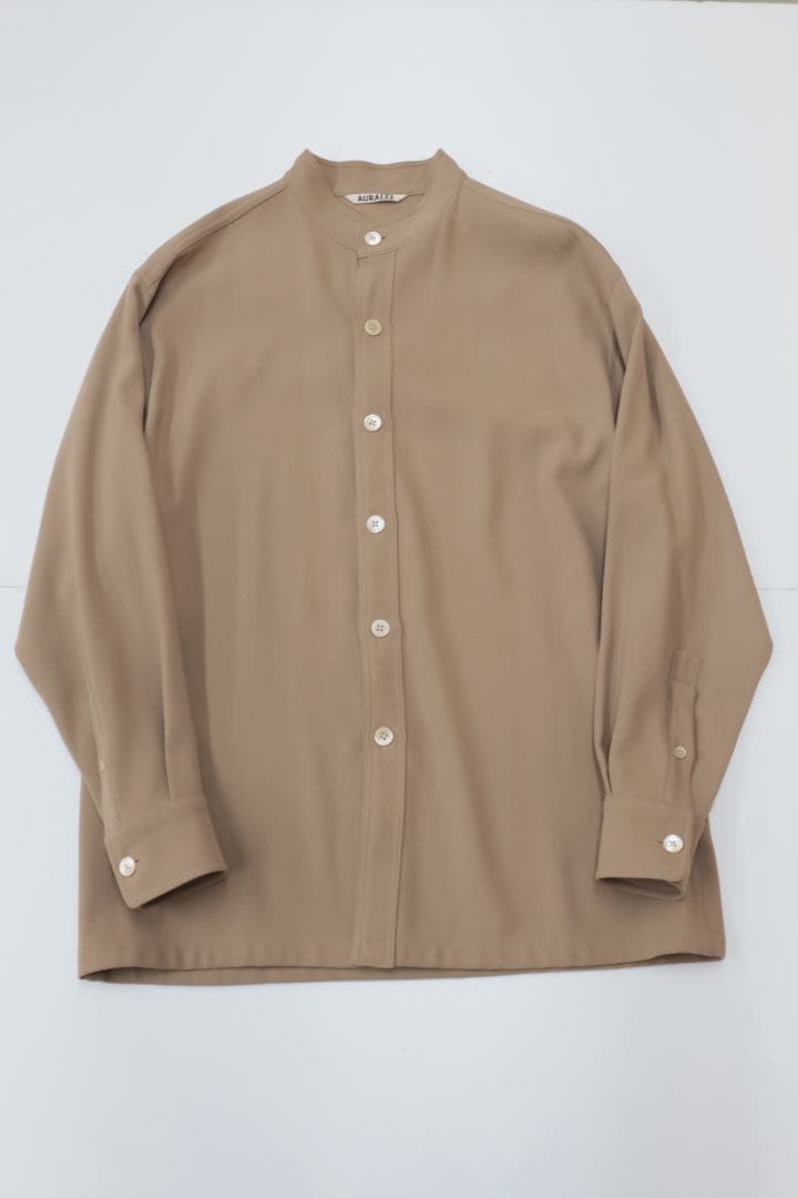 AURALEE HARD TWIST W BARATHEA SHIRTS　1