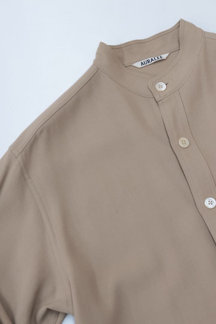 AURALEE HARD TWIST W BARATHEA SHIRTS　1