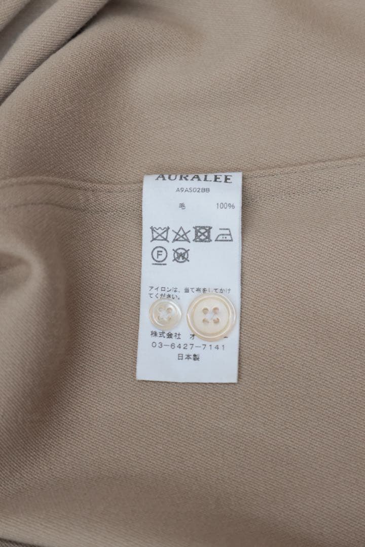 AURALEE HARD TWIST W BARATHEA SHIRTS　1