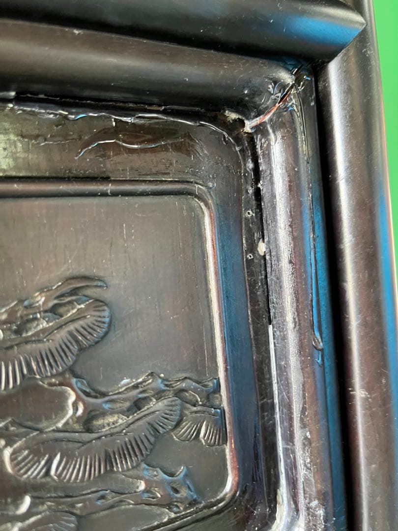 dmz6447＊違い棚 飾り棚 茶箪笥 インテリア 昭和レトロ 難あり