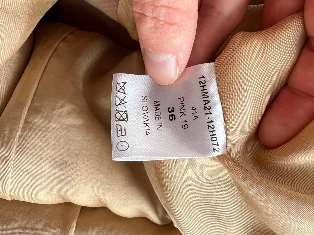 Chloe スタンドカラーコート ベージュ