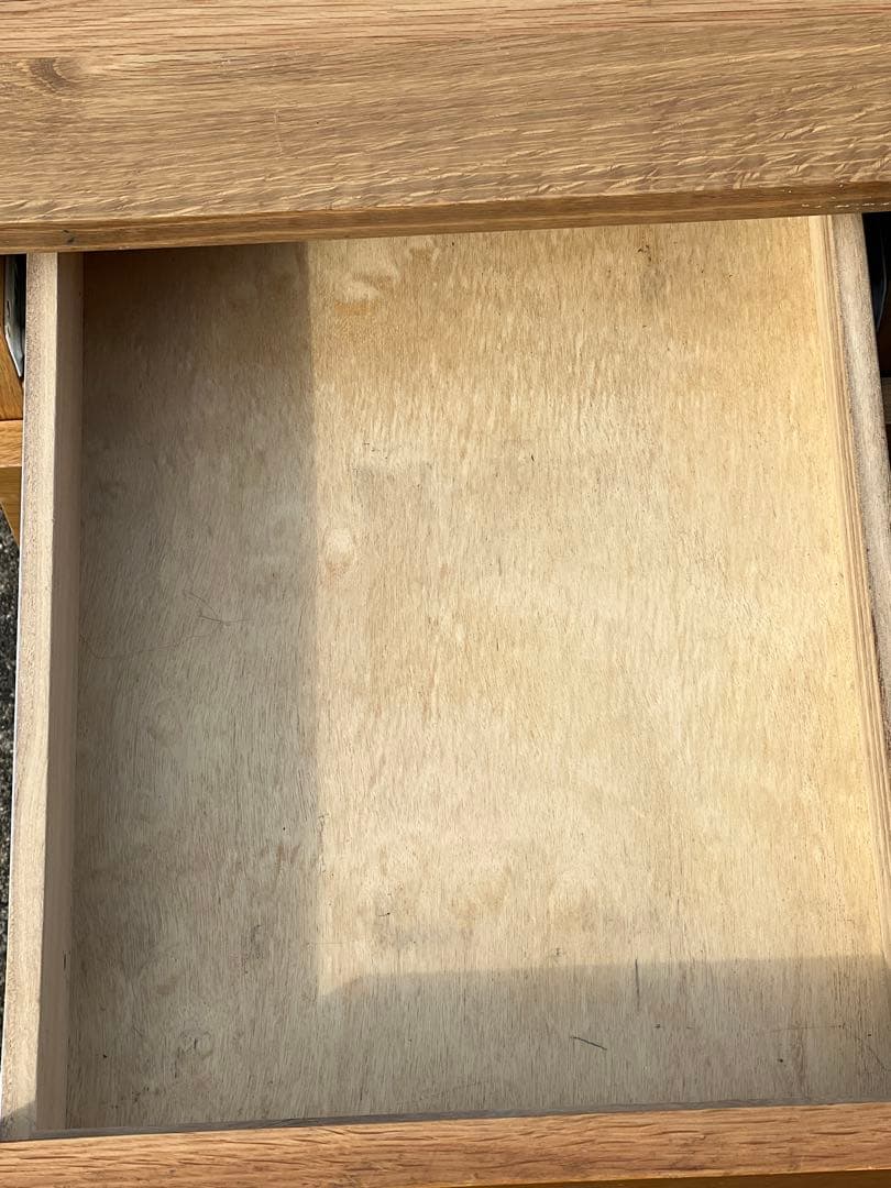 無印良品　無垢材デスクキャビネット　オーク材　学習机　2