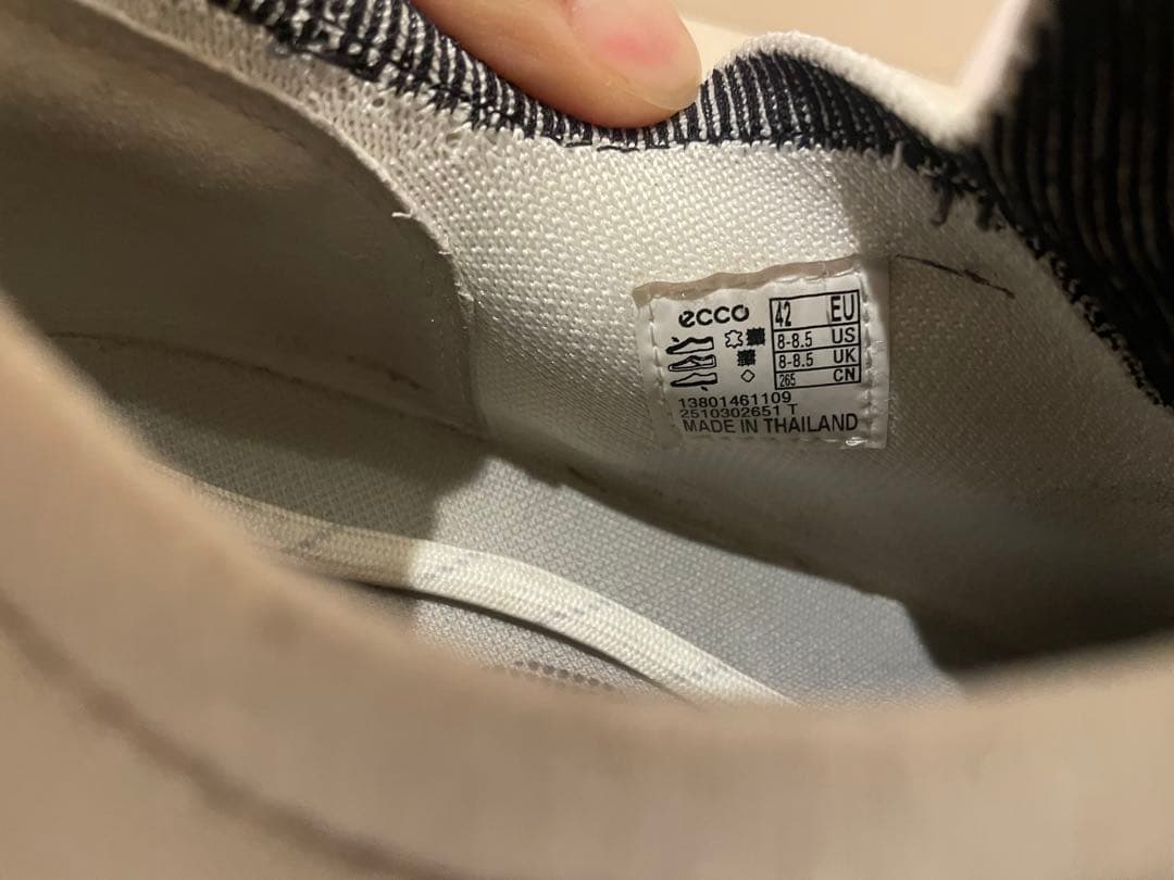 ecco biom H5 メンズ　EU42 26.5cm ホワイト