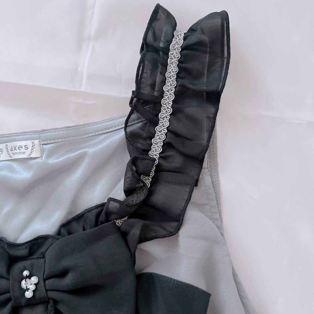 axes femme ビッグリボン キャミソール フリル 平成 y2kバレエコア