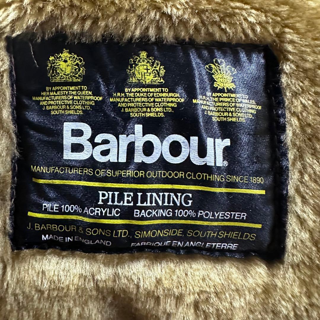 【美品】Barbour 80s パイルライナー ヴィンテージ