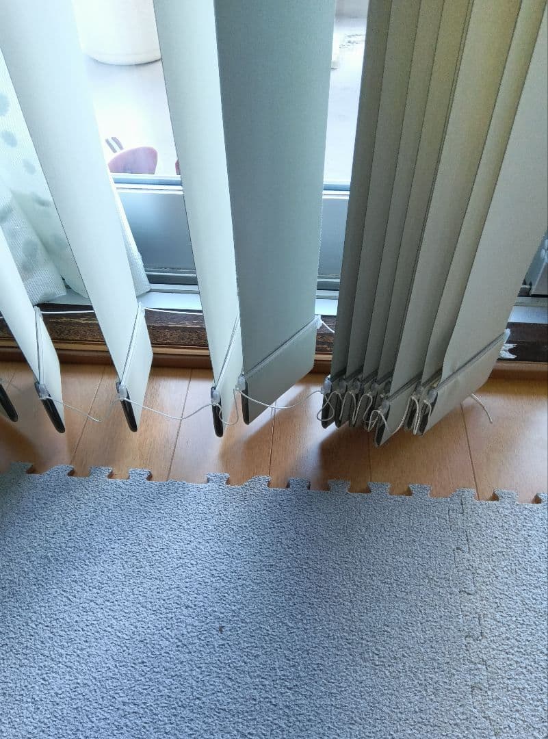 タチカワ バーチカルブラインド 　ホワイト　 実測で　幅1830✕高さ1850