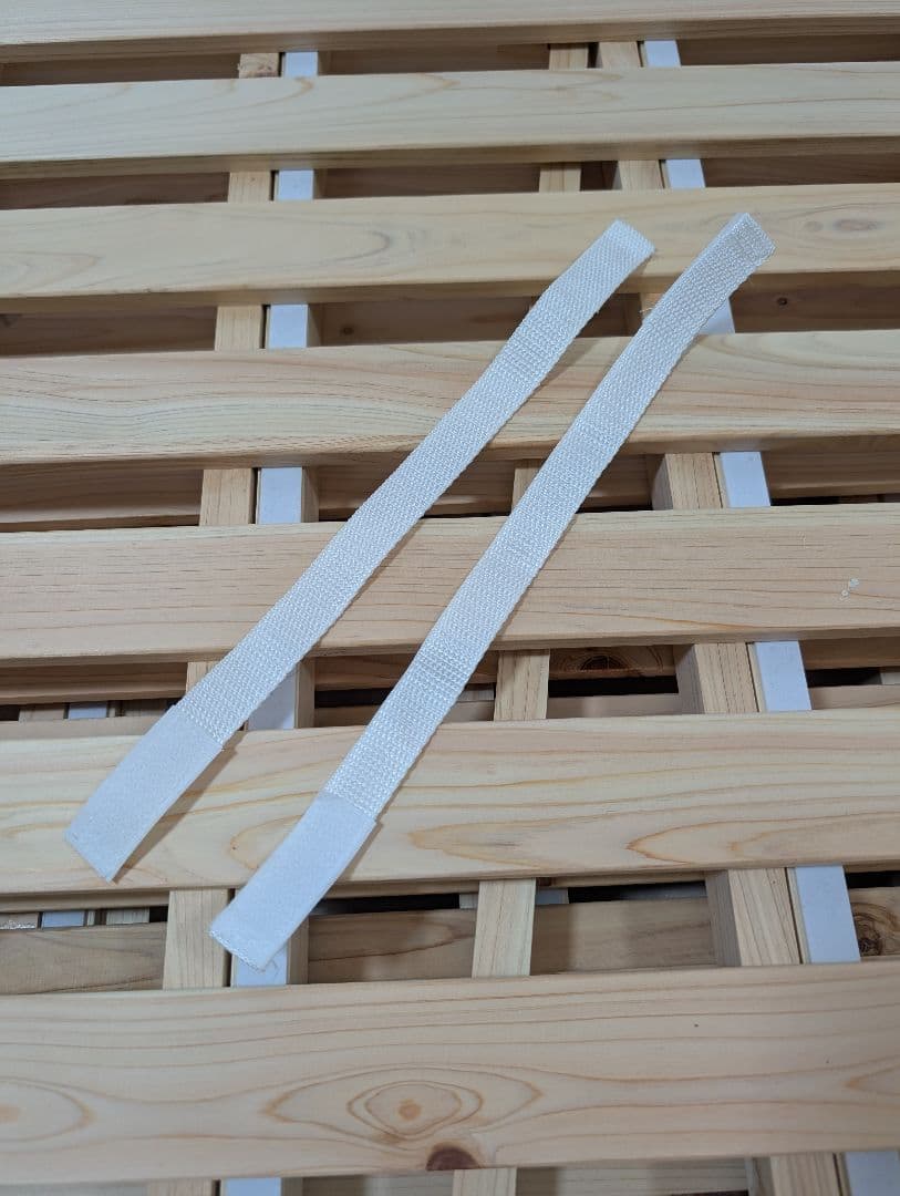 【美品】ニトリ 2つ折りヒノキすのこベッド セミダブル