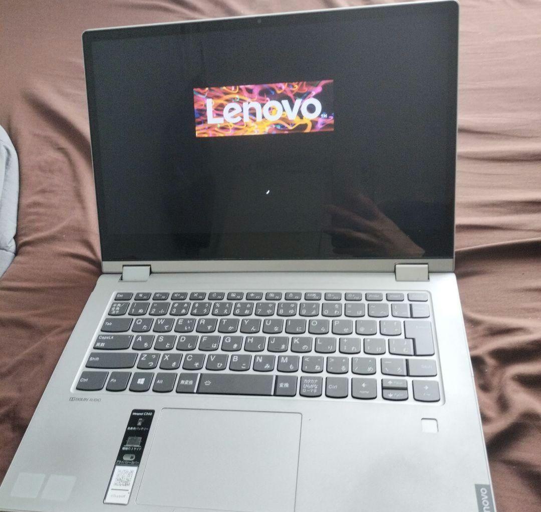 【画面タッチ機能、指紋認証】　Lenovo ideapad c340