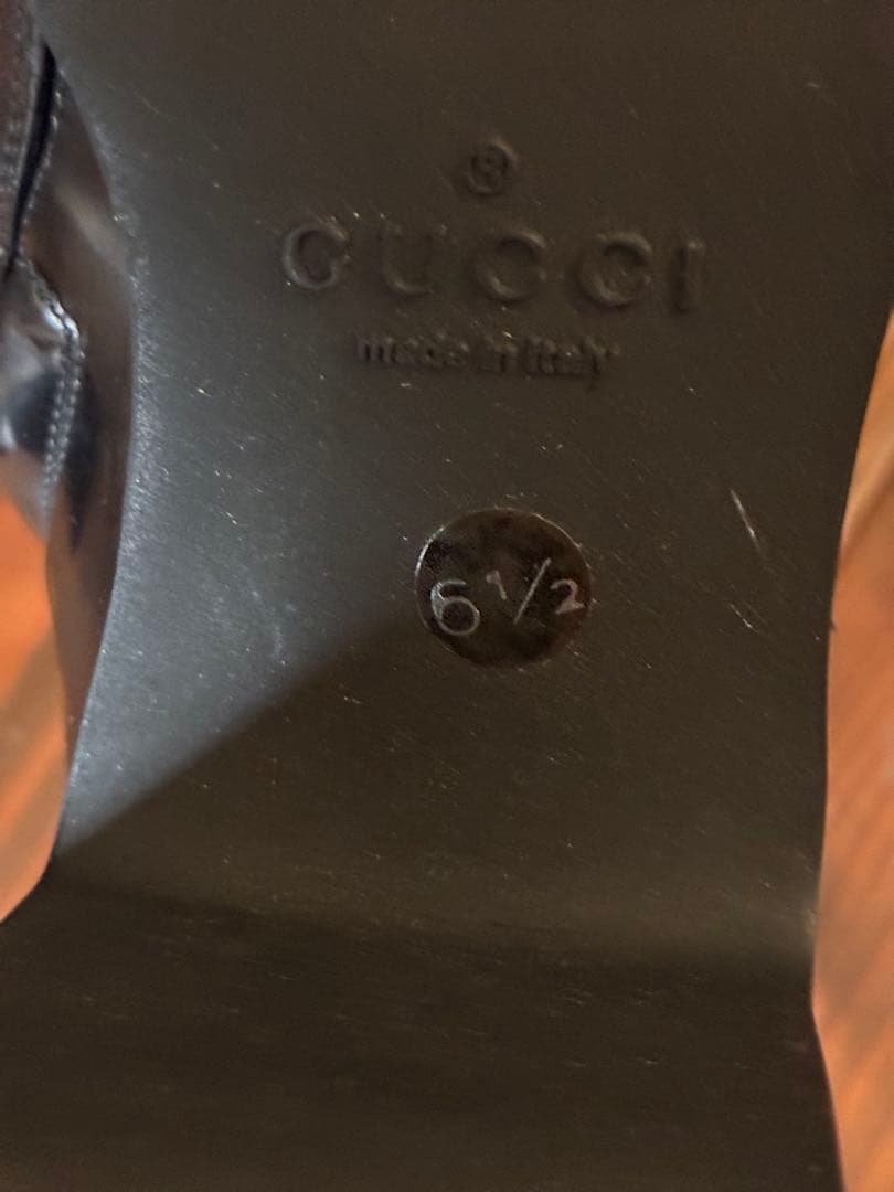 美品　グッチ GUCCI ショートブーツ 6 1/2 - レザー 黒