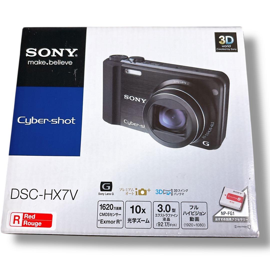SONY サイバーショット DSC-HX7V レッド 赤 コンデジ デジカメ