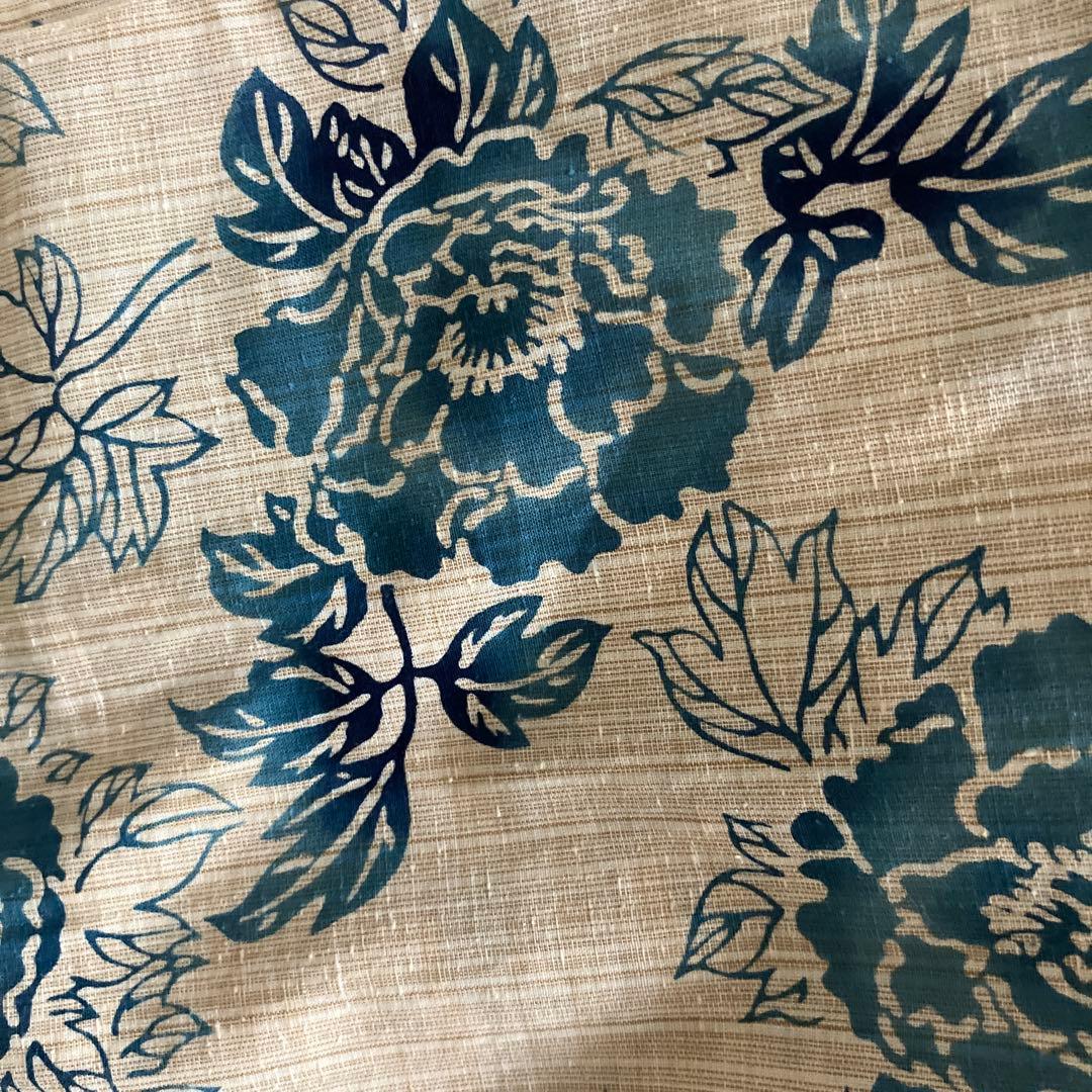 新品未使用　三勝謹製　注染浴衣　刷毛目紬