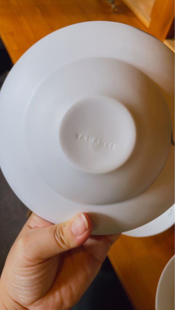 有田焼 やま平窯 書花コラボ リム鉢 18.5cm 8枚セット 美品 食器