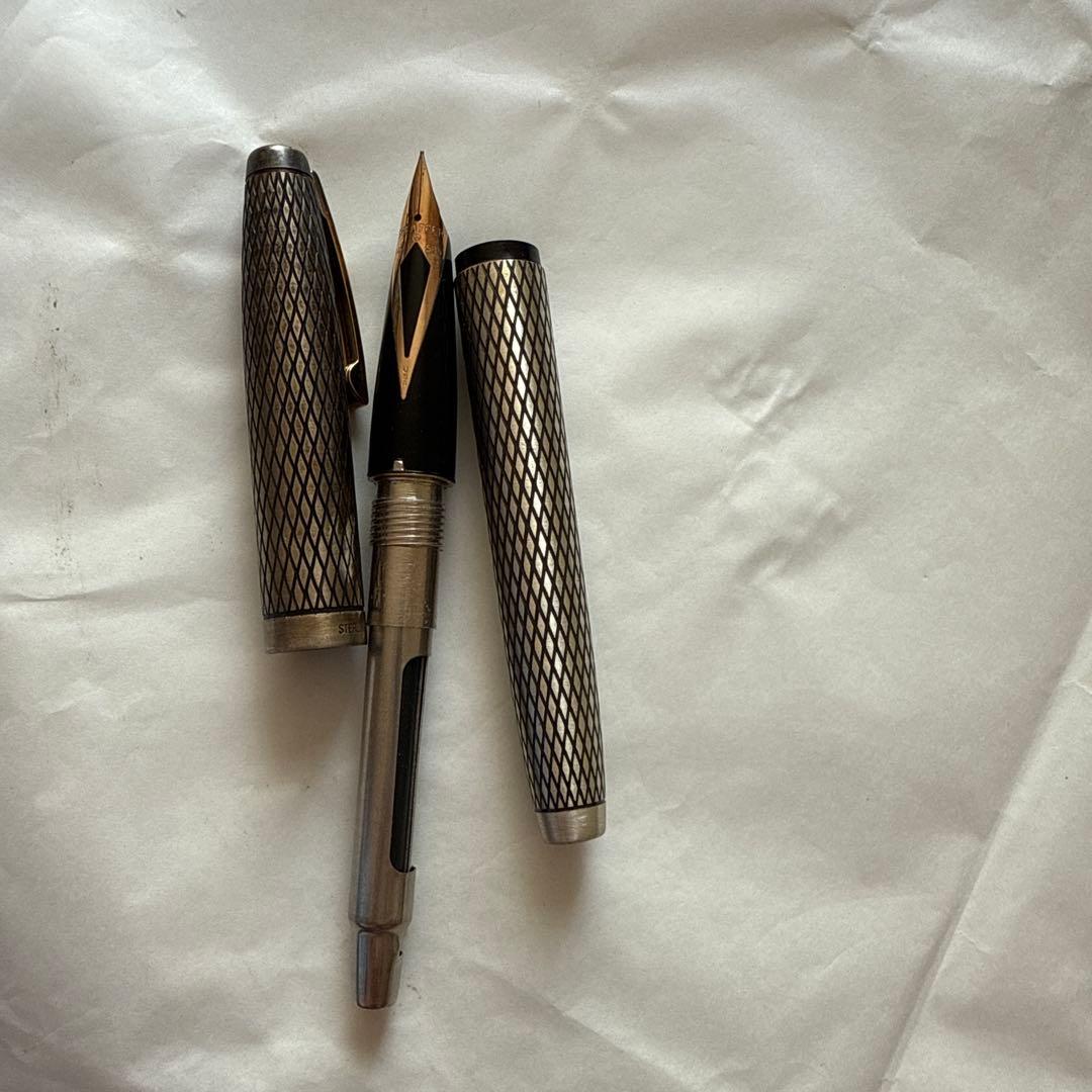 SHEAFFER 万年筆 STERLING SILVER インペリアル 14K