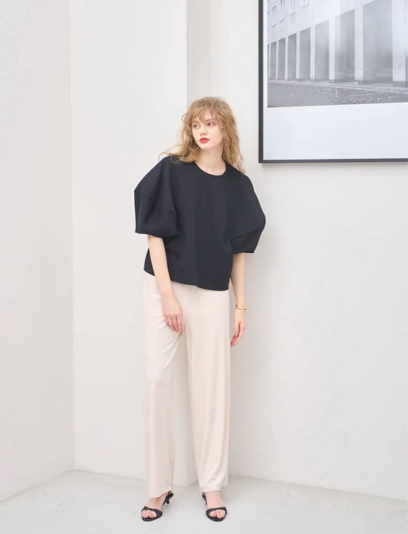 Liten リテン Sculpture form pullover ブラック