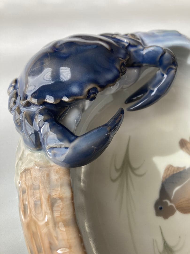 ロイヤルコペンハーゲン　クラブディッシュ　置物　蟹　アール・ヌーヴォー