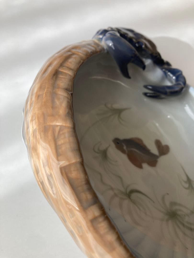 ロイヤルコペンハーゲン　クラブディッシュ　置物　蟹　アール・ヌーヴォー