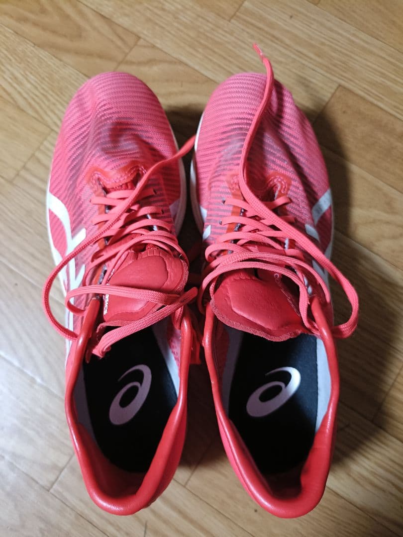 asics COSMORACER LD スパイクシューズ　赤　25　女子　美品