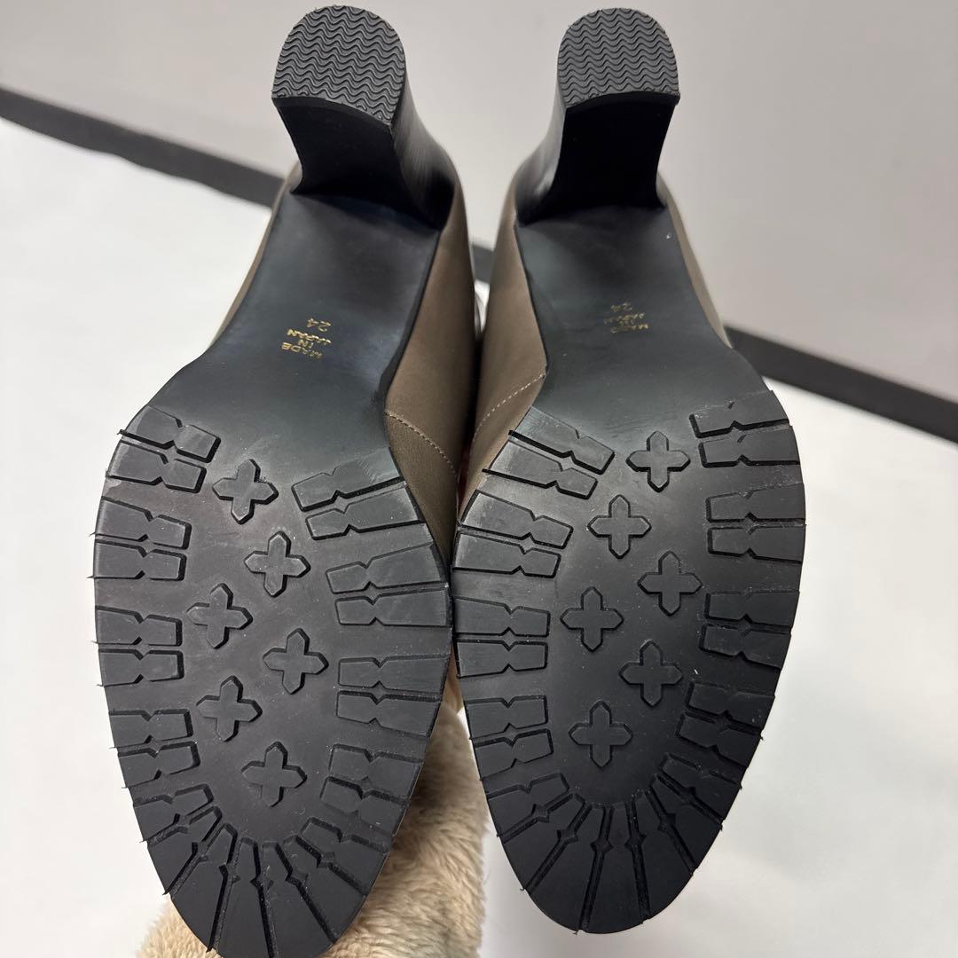 FURUYA フルヤ　ロングブーツ　ブラウン　ストレート　24cm レザー　本革