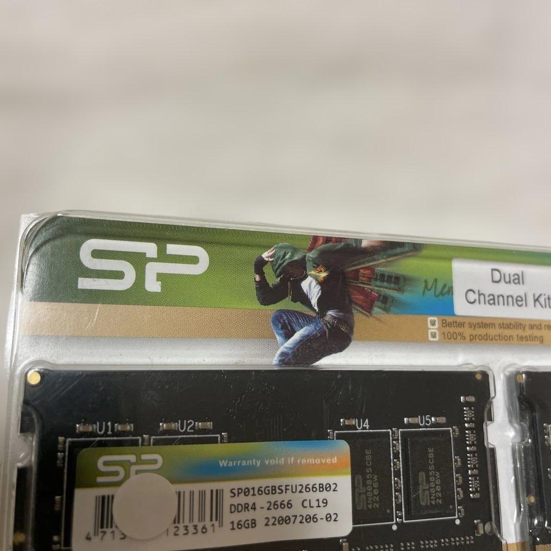 SP DDR4 2666 32GB ノートパソコン16gbx2