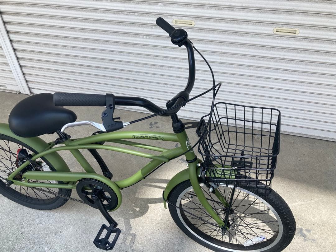 FOD_オリーブグリーン_20インチ 子供用ビーチクルーザー