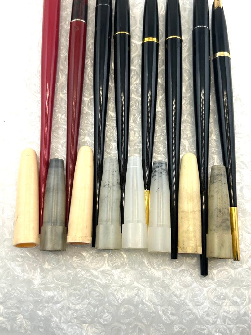 万年筆　デスクペン　パイロット　プラチナ　9点セット　9本