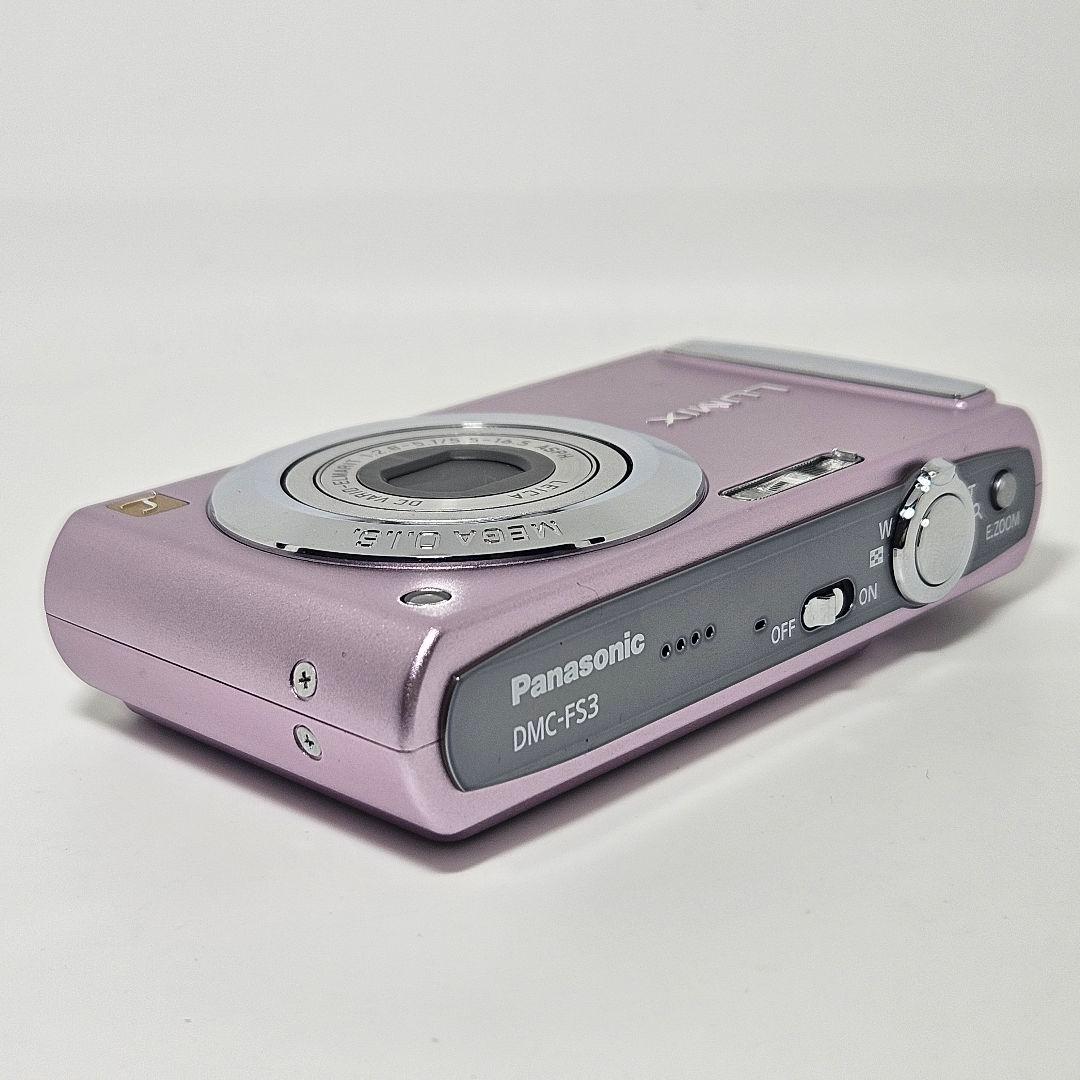 極美品 動作品 Panasonic LUMIX DMC-FS3 ピンク デジカメ