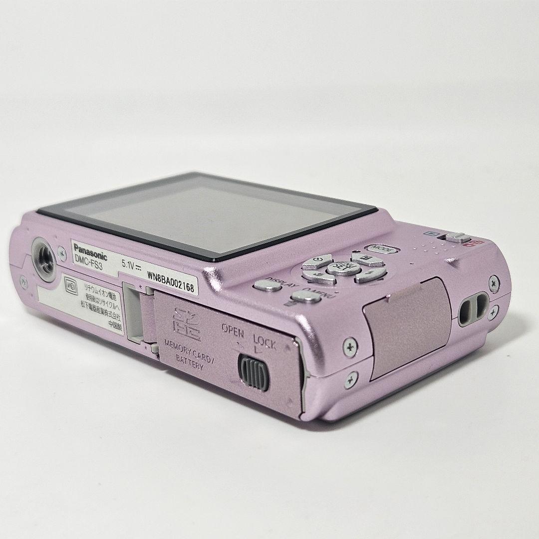 極美品 動作品 Panasonic LUMIX DMC-FS3 ピンク デジカメ