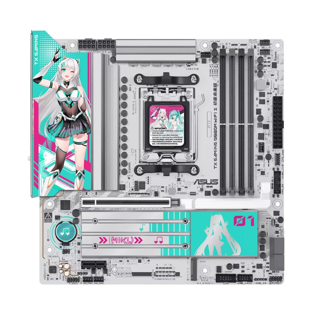 ASUS TX GAMING B850M 初音ミクコラボ マザーボード