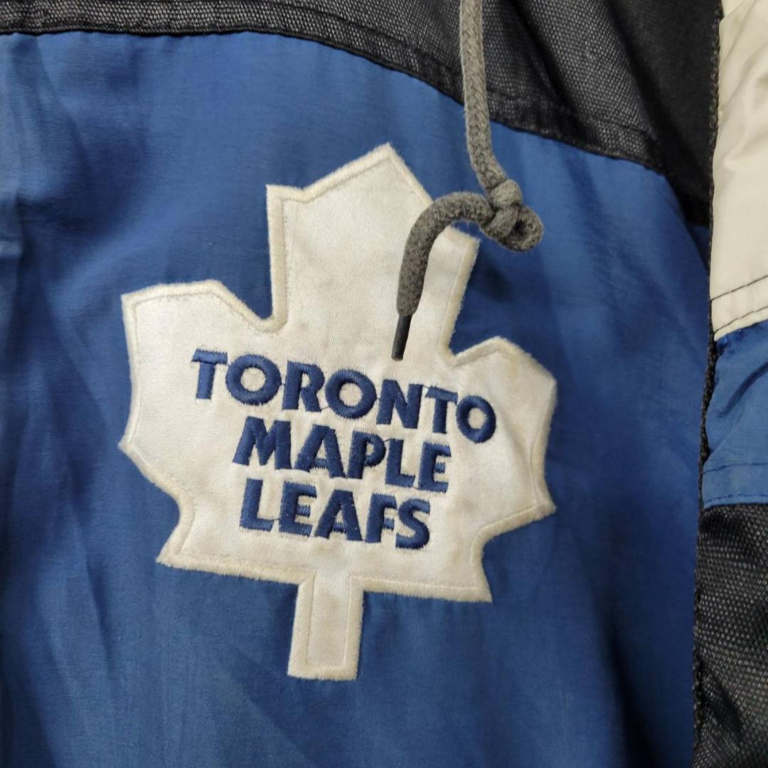 古着 90s スターター NHL トロントメープルリーフス ナイロンジャケット