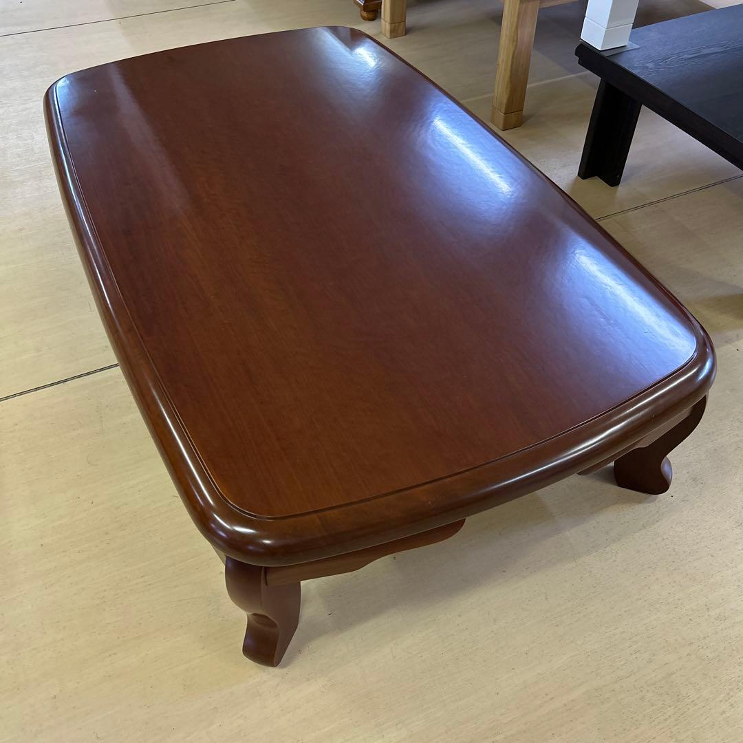 希少☆花梨無垢一枚板 座卓 応接台 猫脚 リビングテーブル 昭和レトロ 高級品