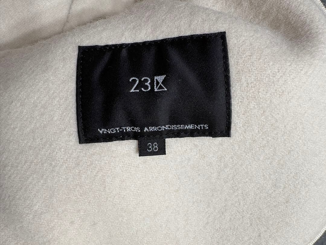 ウールリバーノーカラーコート