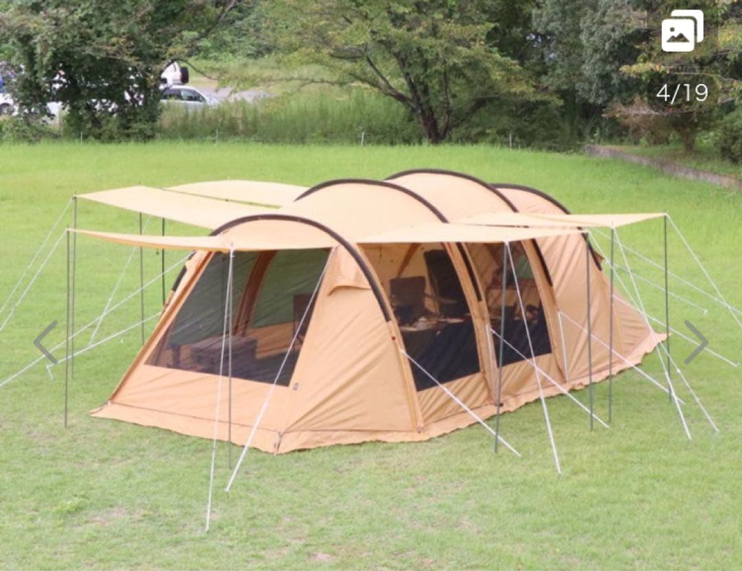 未使用　イグニオ 2ルーム型テント キャンプ ドームテント 4人用