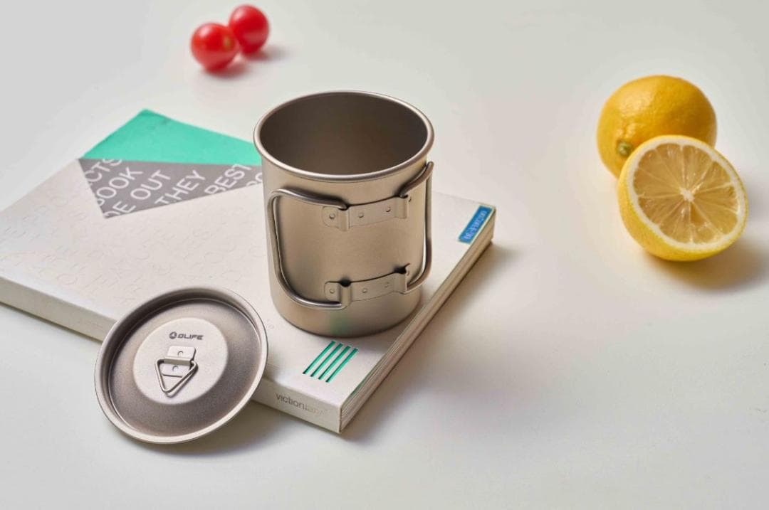 Olight オーライト チタンシングルマグ 折畳 ハンドル 蓋付き 300ml